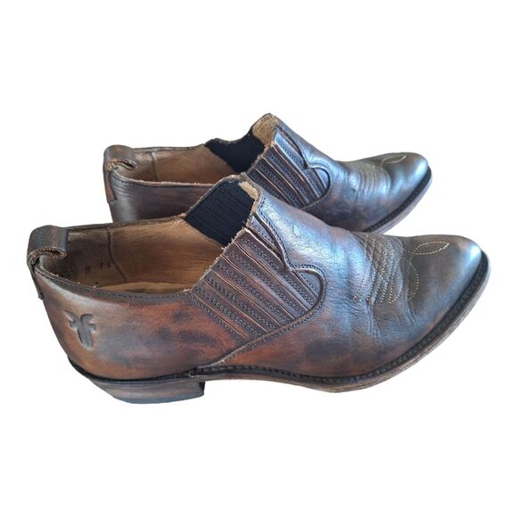 FRYE Women's Billy Shootie Western Boot Oiled Vintage Leather women's 7.5 Mexico - Picture 4 of 15